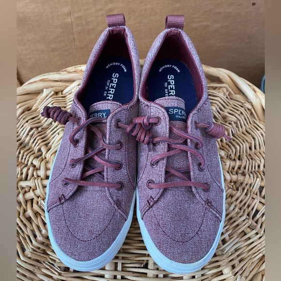 Sperry faded red leather lace boat shoes - Picture 7 of 8